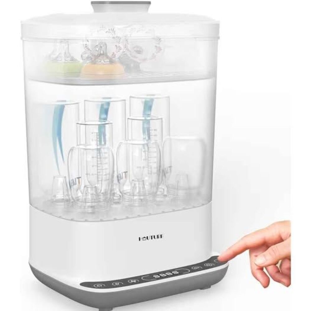 HAUTURE 6-in-1 Baby Bottle Steamer Sanitizer and rapid dryer/storage